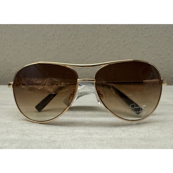 Jessica Simpson Women J106 GLD  Stylish UV Protective Metal Aviator Sunglasses - Picture 9 of 11